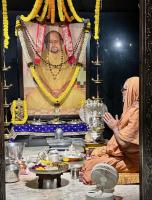 Jalabhisheka and Shodashopachar Puja at HH Shrimat Parijnanashram Swamiji III Sannidhi, Karla (2 March 2025)
